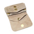 Vue 3 du Porte-monnaie bourse cuir daim irisé 04P Beige en Cuir couleur BEIGE - Detail.