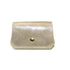 Vue principale du Porte-monnaie bourse cuir daim irisé 04P Beige en Cuir couleur BEIGE.