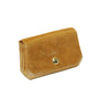 Vue 2 du Porte-monnaie bourse cuir daim irisé 04P Camel en Cuir couleur CAMEL - Detail.
