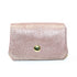 Vue principale du Porte-monnaie bourse cuir daim irisé 04P Rose en Cuir couleur ROSE.