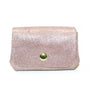 Vue principale du Porte-monnaie bourse cuir daim irisé 04P Rose en Cuir couleur ROSE.