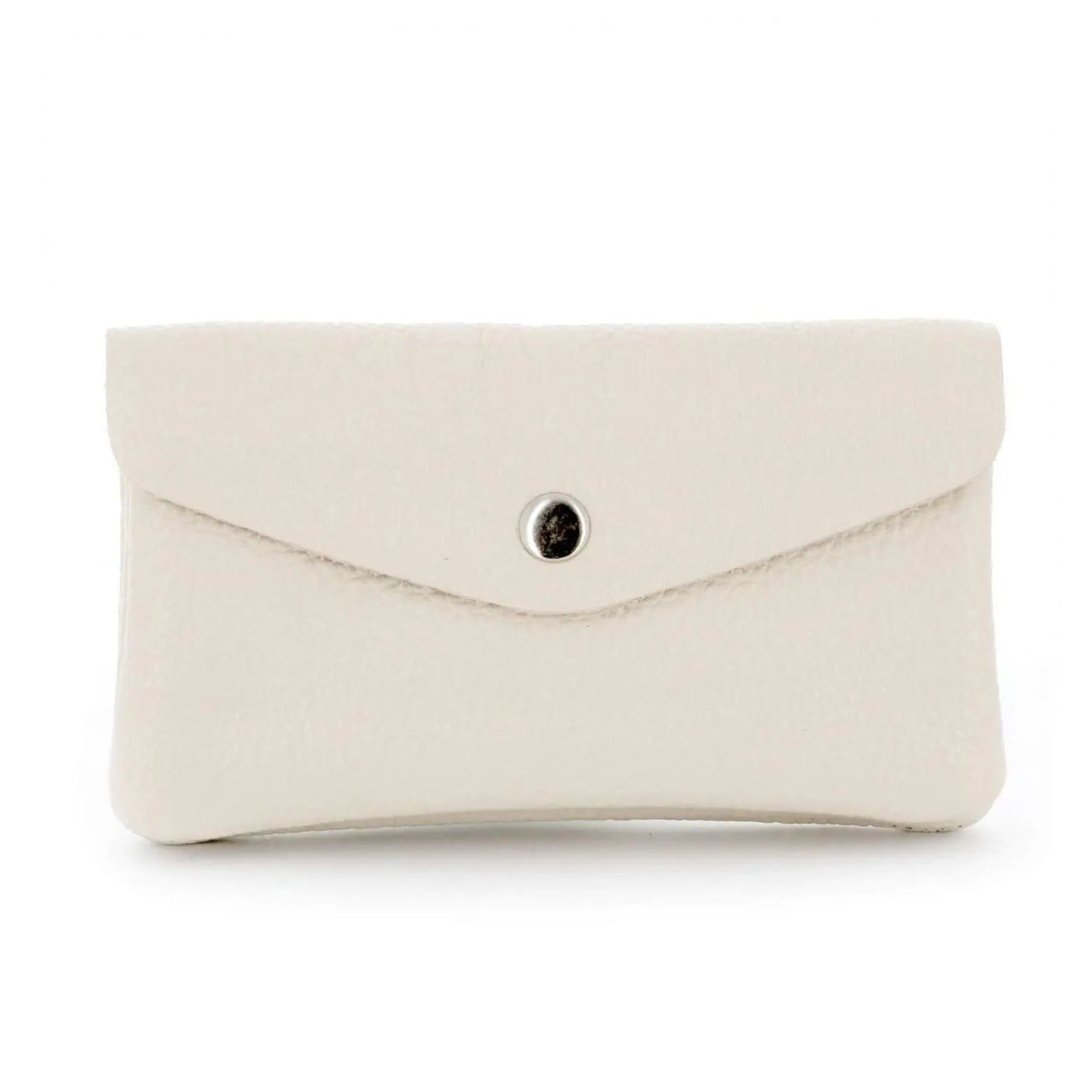 Made in Italy Porte-Monnaie Cartes Cuir Grainé Beige