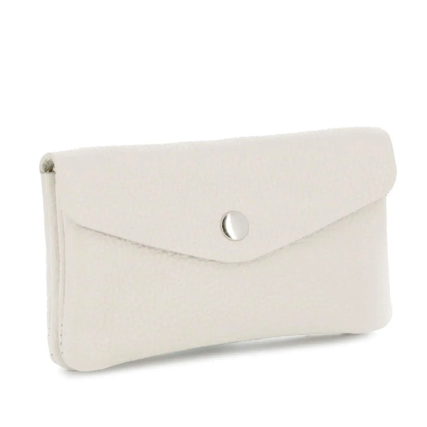 Made in Italy Porte-Monnaie Cartes Cuir Grainé Beige