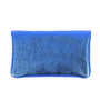 Vue 6 du Porte-monnaie cartes femme cuir irisé 051 Bleu Vif en Cuir couleur BLEU VIF - Detail.