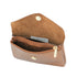 Vue 4 du Porte-monnaie cartes femme cuir irisé 051 Bronze en Cuir couleur BRONZE - Detail.