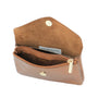 Vue 4 du Porte-monnaie cartes femme cuir irisé 051 Bronze en Cuir couleur BRONZE - Detail.