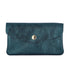 Vue principale du Porte-monnaie cartes femme cuir irisé 051 Pétrole en Cuir couleur BLEU PETROLE.