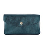 Vue principale du Porte-monnaie cartes femme cuir irisé 051 Pétrole en Cuir couleur BLEU PETROLE.