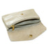 Vue 4 du Porte-monnaie cuir daim irisé femme beige en Cuir couleur BEIGE - Detail.