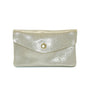 Vue principale du Porte-monnaie cuir daim irisé femme beige en Cuir couleur BEIGE.