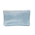 Vue 6 du Porte-monnaie cuir daim irisé femme bleu clair en Cuir couleur BLEU CLAIR - Detail.