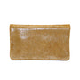 Vue 6 du Porte-monnaie cuir daim irisé femme camel en Cuir couleur CAMEL - Detail.