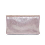 Vue 6 du Porte-monnaie cuir daim irisé femme rose en Cuir couleur ROSE - Detail.