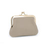 Vue 2 du Porte-monnaie Cuir Grainé Rétro à Clic Clac Taupe en Cuir couleur TAUPE - Detail.