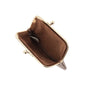 Vue 4 du Porte-monnaie Cuir Irisé Rétro à Clic Clac Taupe en Cuir couleur TAUPE - Detail.