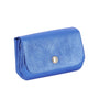 Vue 2 du Porte-monnaie cuir souple irisé 04 Bleu Vif en Cuir couleur BLEU VIF - Detail.