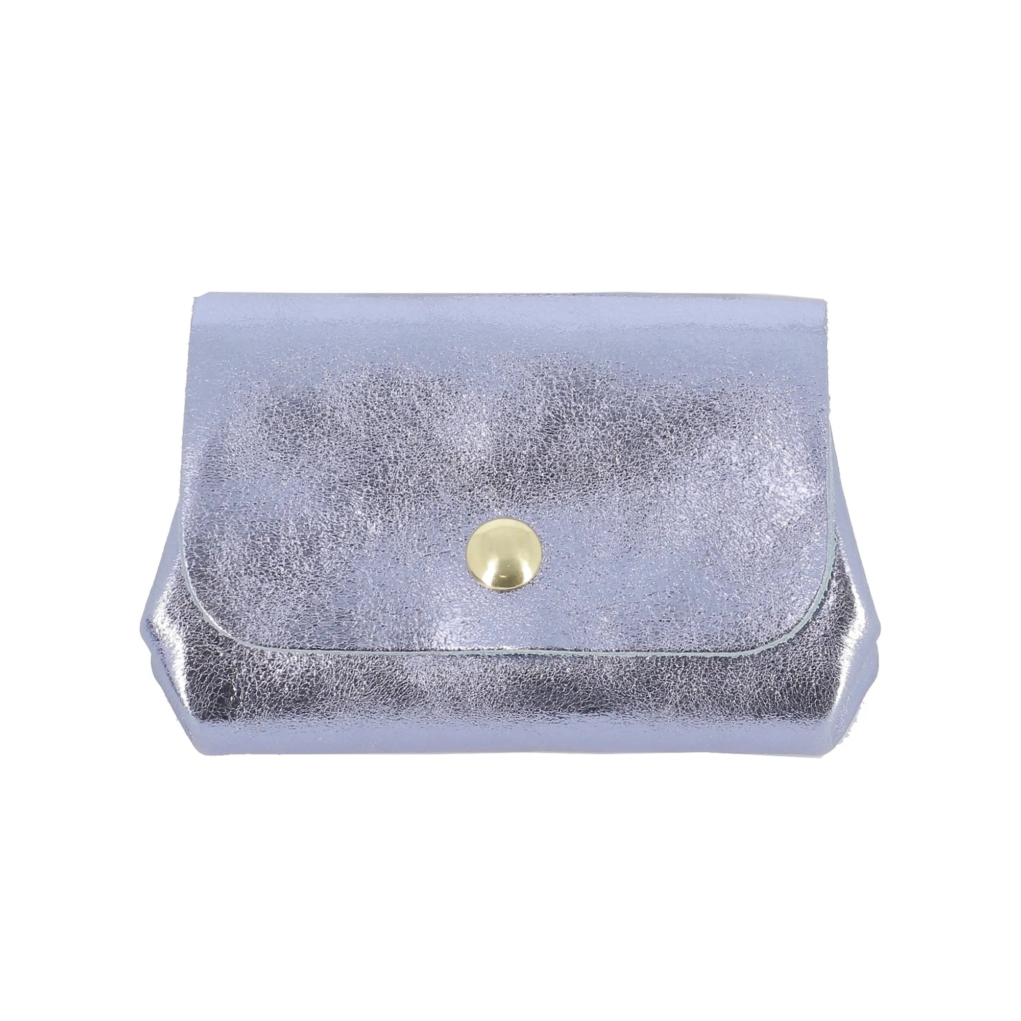 Vue principale du Porte-monnaie cuir souple irisé 04 Lilas en Cuir couleur LILAS.