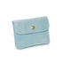 Vue 2 du Porte-monnaie femme cuir daim irisé 044 bleu clair en Cuir couleur BLEU CLAIR - Detail.