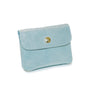 Vue 2 du Porte-monnaie femme cuir daim irisé 044 bleu clair en Cuir couleur BLEU CLAIR - Detail.