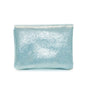 Vue 6 du Porte-monnaie femme cuir daim irisé 044 bleu clair en Cuir couleur BLEU CLAIR - Detail.