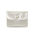 Vue principale du Porte-monnaie femme cuir daim irisé 044 Ecru en Cuir couleur ECRU.