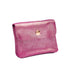 Vue 3 du Porte-monnaie femme cuir daim irisé 044 Fuschia en Cuir couleur FUSCHIA - Detail.