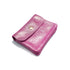 Vue 4 du Porte-monnaie femme cuir daim irisé 044 Fuschia en Cuir couleur FUSCHIA - Detail.