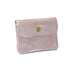 Vue 2 du Porte-monnaie femme cuir daim irisé 044 rose en Cuir couleur ROSE - Detail.