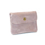 Vue 2 du Porte-monnaie femme cuir daim irisé 044 rose en Cuir couleur ROSE - Detail.