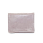 Vue 6 du Porte-monnaie femme cuir daim irisé 044 rose en Cuir couleur ROSE - Detail.
