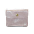 Vue principale du Porte-monnaie femme cuir daim irisé 044 rose en Cuir couleur ROSE.