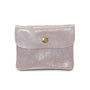 Vue principale du Porte-monnaie femme cuir daim irisé 044 rose en Cuir couleur ROSE.
