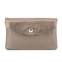 Flora & co Porte-monnaie irisé enveloppe Marron Métal