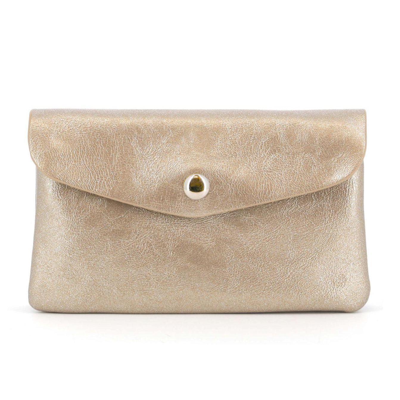 Flora & co Porte-monnaie irisé enveloppe Or