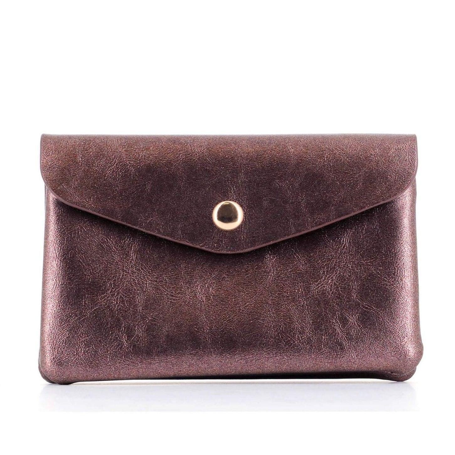 Flora & co Porte-monnaie irisé enveloppe Cuivre