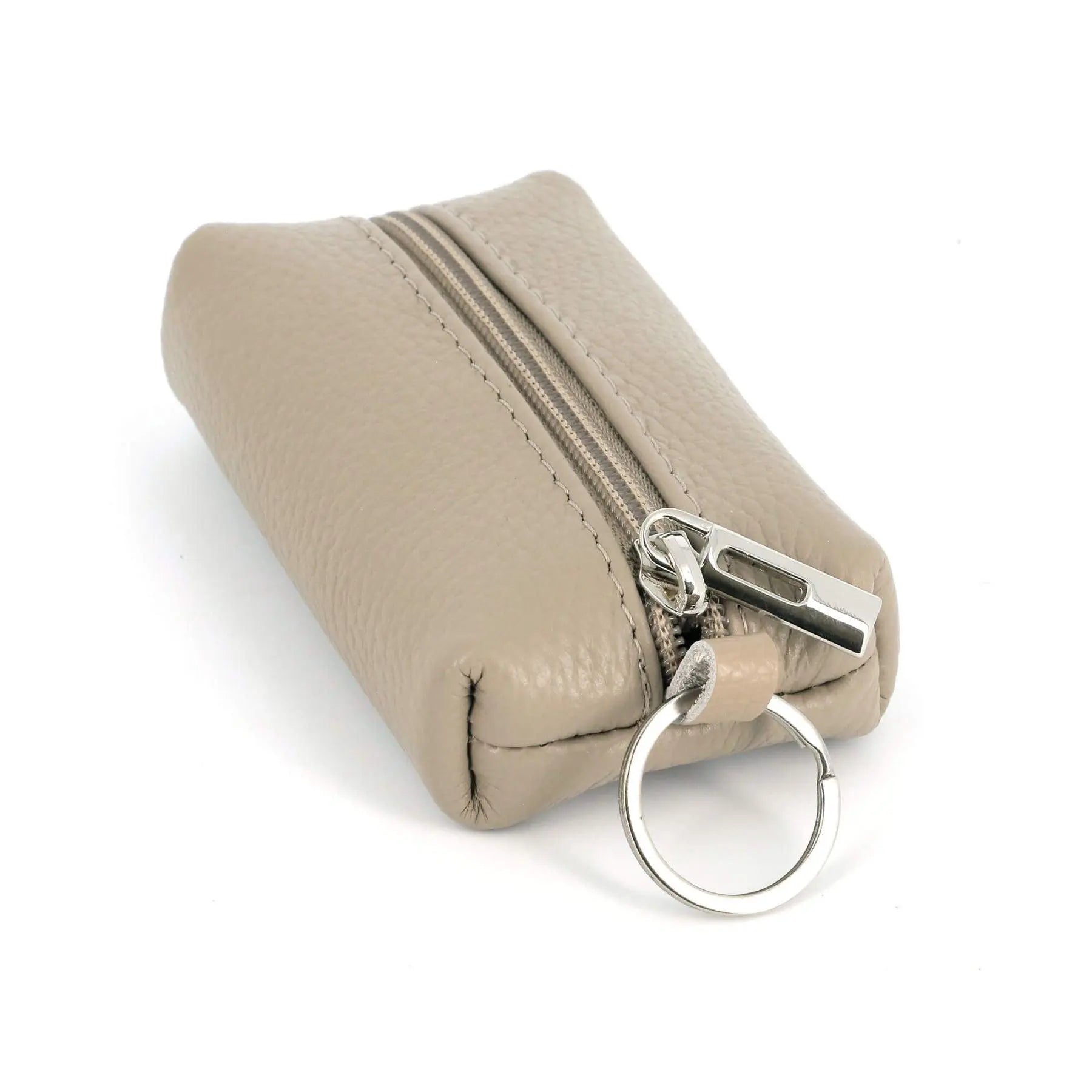 Made in Italy Porte Monnaie Portefeuille Homme Femme en Cuir Véritable Beige