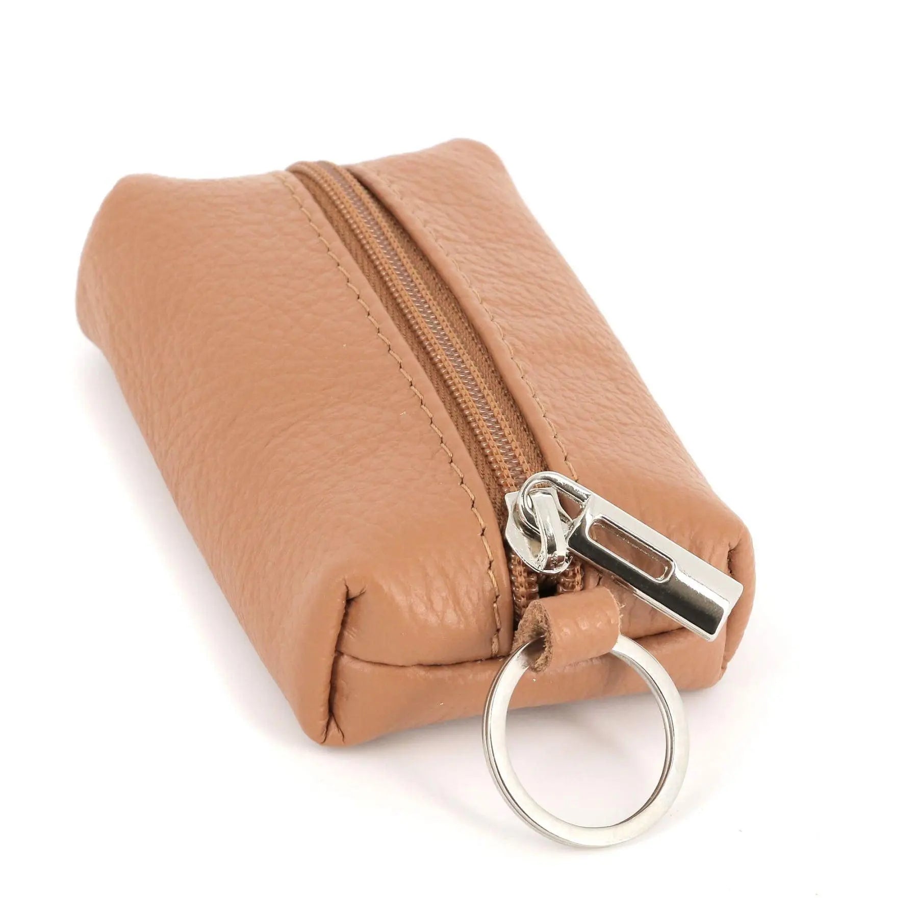 Made in Italy Porte Monnaie Portefeuille Homme Femme en Cuir Véritable Camel