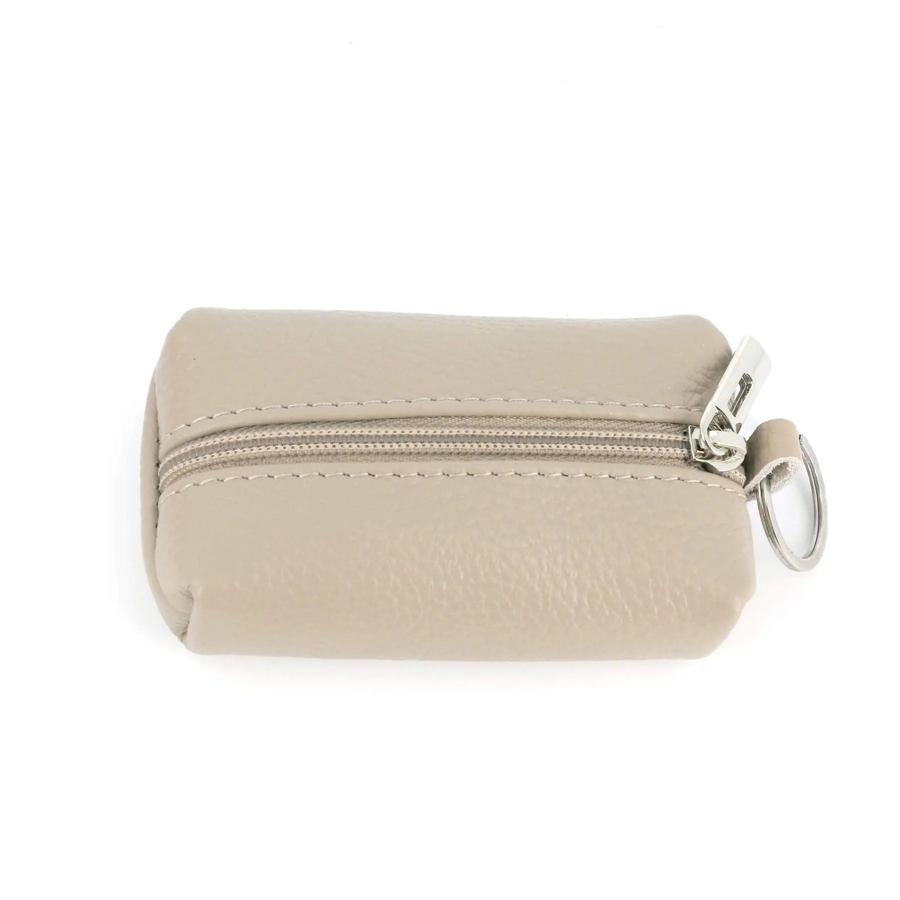 Made in Italy Porte Monnaie Portefeuille Homme Femme en Cuir Véritable Beige