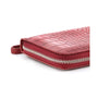 Flora & co Portefeuille femme brillant simili cuir effet croco Rouge