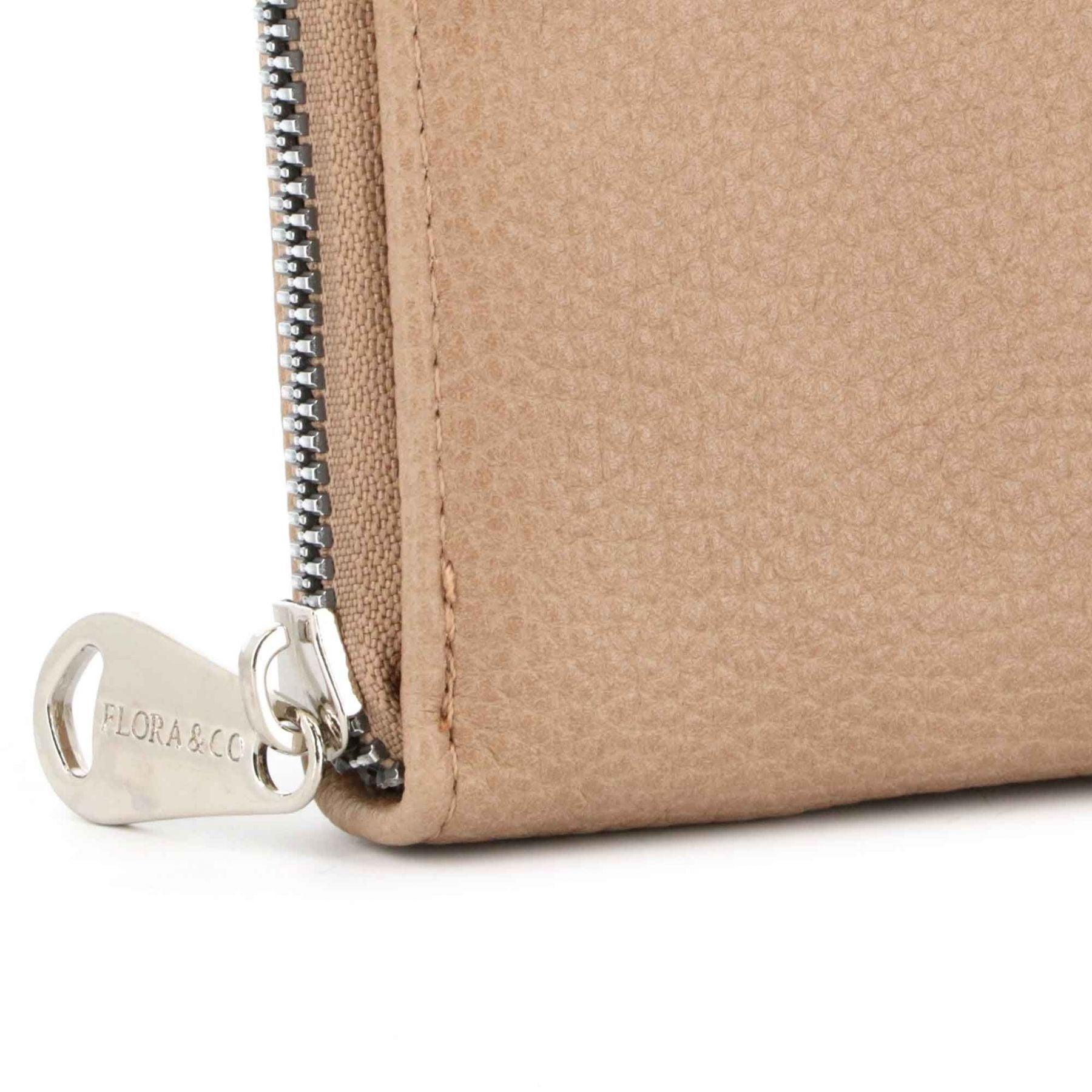 Flora & co Portefeuille Porte-Monnaie Souple Taupe