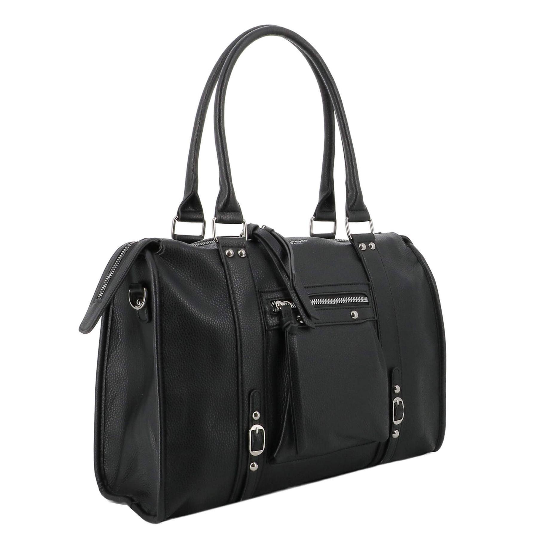 Flora & co Sac à main taille multipoches moyenne  Noir