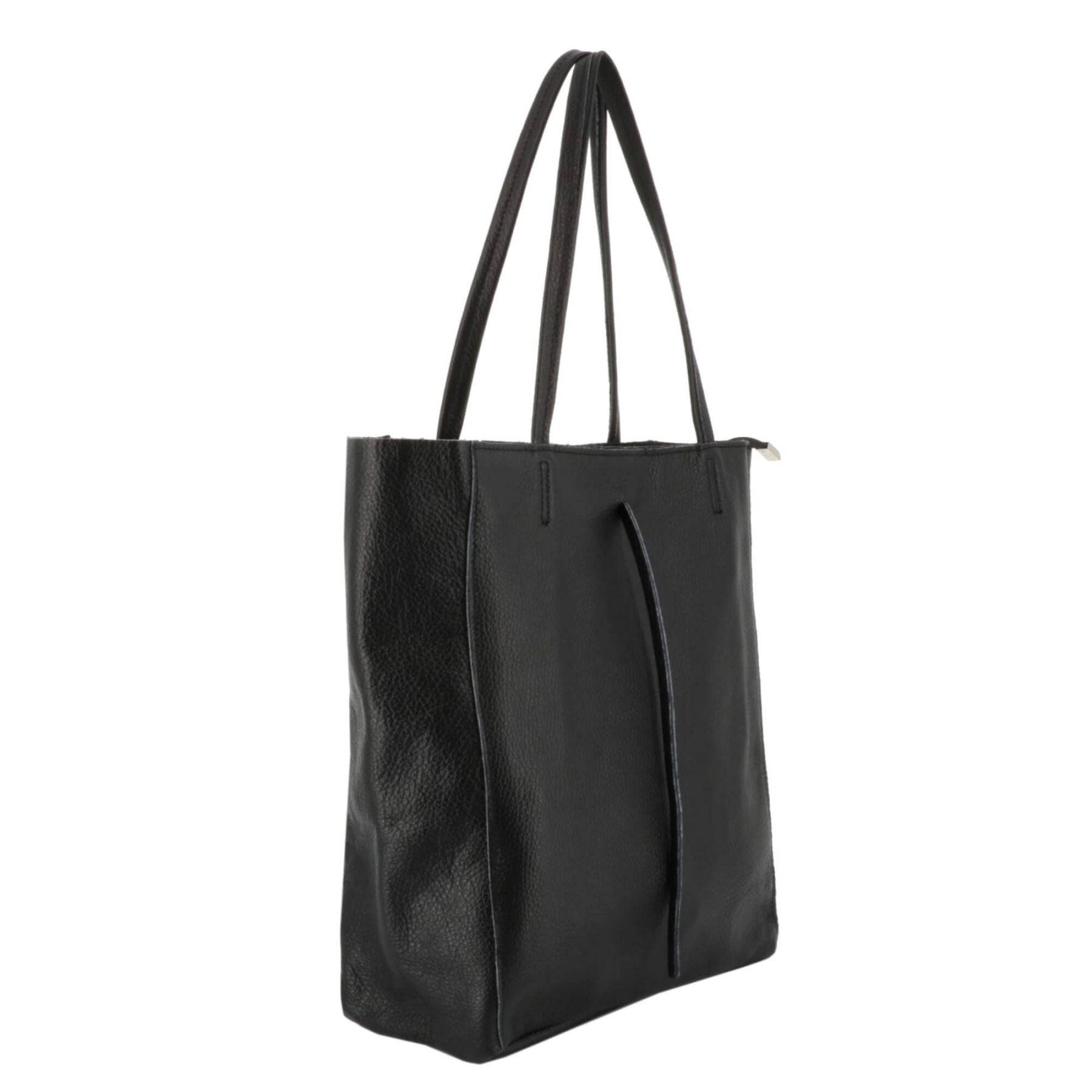 Flora & co Sac à main femme shopping en cuir véritable Noir