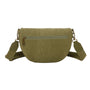 Gallantry Sac banane bandoulière en toile canvas Vert