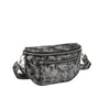 Flora & co Sac banane bandoulière suédine Gris Argent