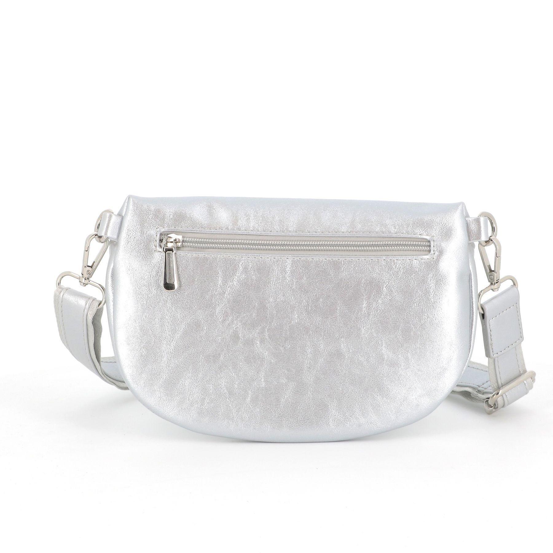 Flora & co Sac banane bandoulière Irisé Argent