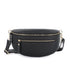 Vue principale du Sac banane ville cuir grainé Noir en Cuir couleur NOIR.