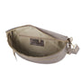 Vue 4 du Sac banane ville cuir irisé Taupe en Cuir couleur TAUPE - Detail.