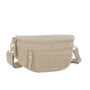 Vue 3 du Sac banane ville cuir suédine Beige en Cuir couleur BEIGE - Detail.