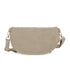 Vue 5 du Sac banane ville cuir suédine Beige en Cuir couleur BEIGE - Detail.