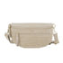 Vue principale du Sac banane ville cuir suédine Beige en Cuir couleur BEIGE.